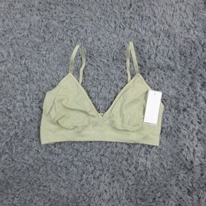 Boody Bralette Womens Large Sage Green LYOLYTE Triangle Wireless Bamboo NWT